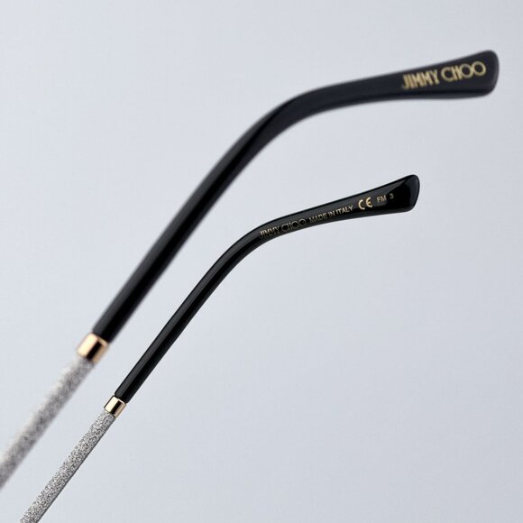 Jimmy Choo Women Black Gold Grey Square BRAND NEW Sunglasses JAYLA/S 02F7 - Picture 8 of 13